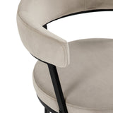 Bonnet Dining Chair  -  Kaster Light Grey