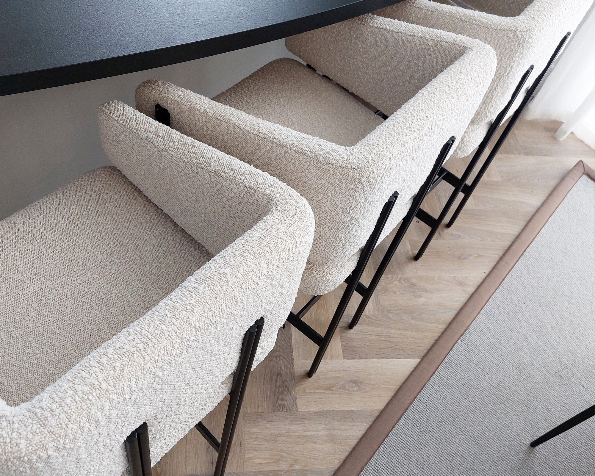 Tatler Dining Chair  -  Boucle Sand