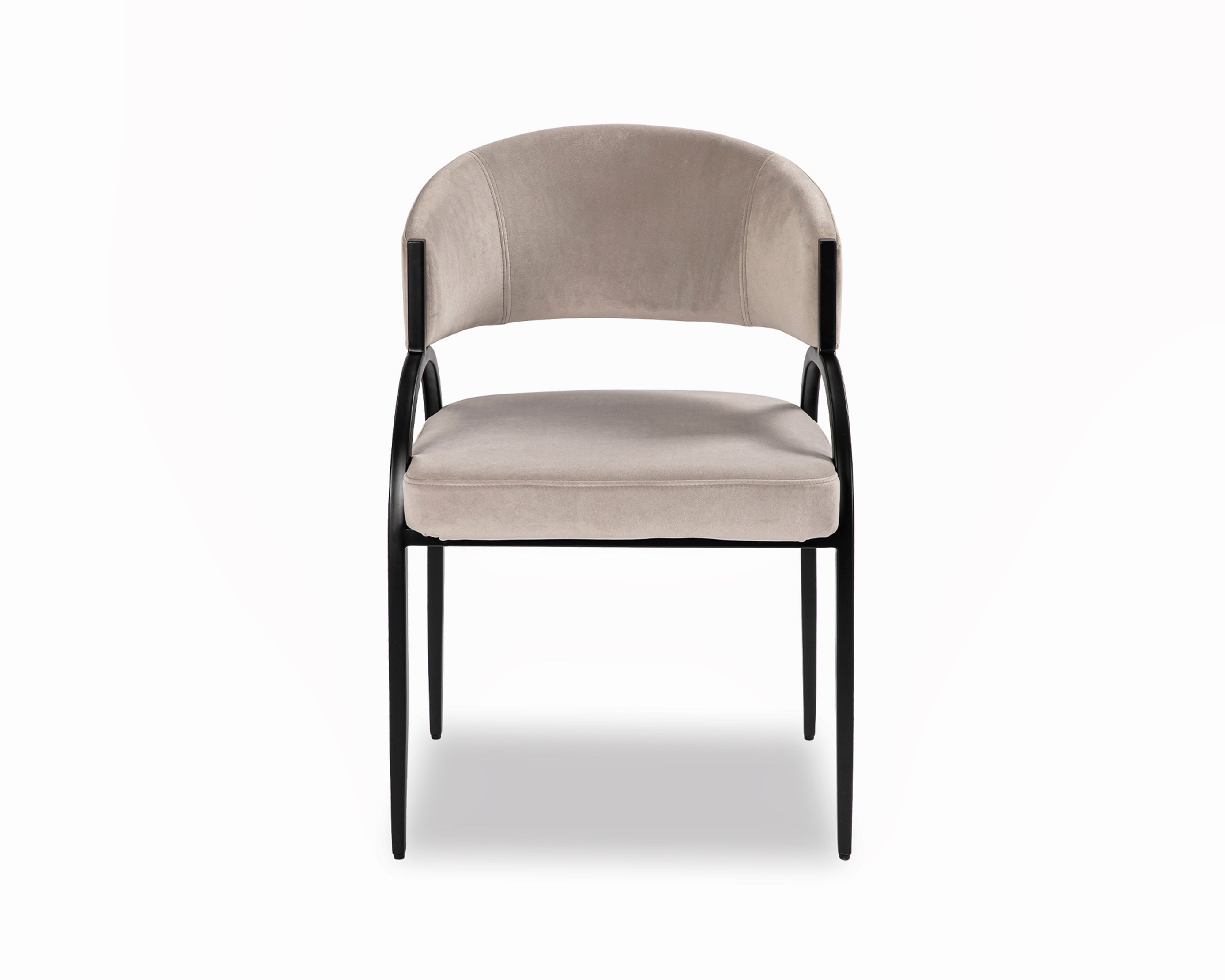 Liang & Eimil Pavilion Dining Chair – Megan Light Grey Velvet
