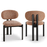 Liang & Eimil Lithos Dining Chair – Dexter Sparkle Rust – Set of 2