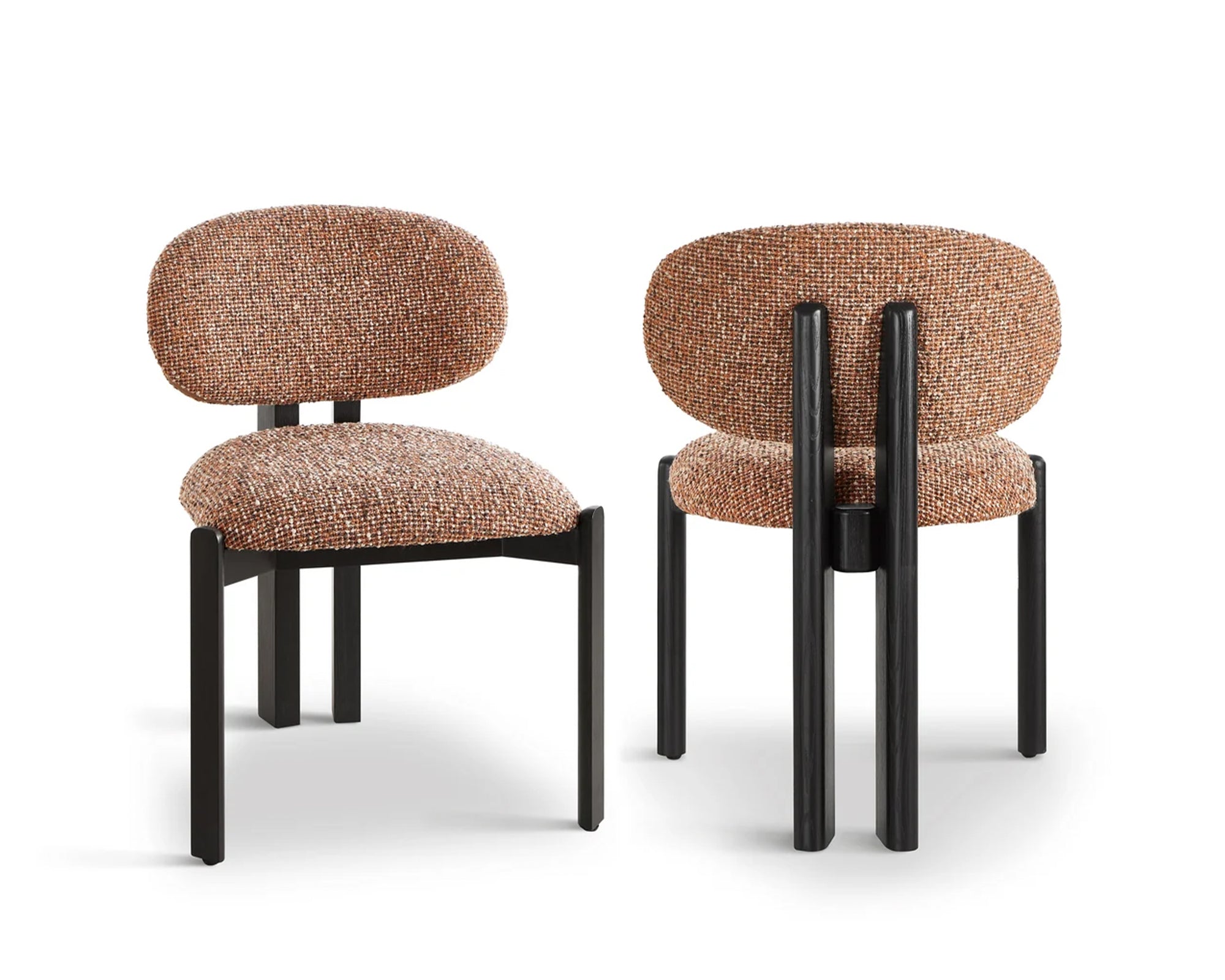 Liang & Eimil Lithos Dining Chair – Dexter Sparkle Rust – Set of 2