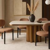 Liang & Eimil Lithos Dining Chair – Dexter Sparkle Rust – Set of 2