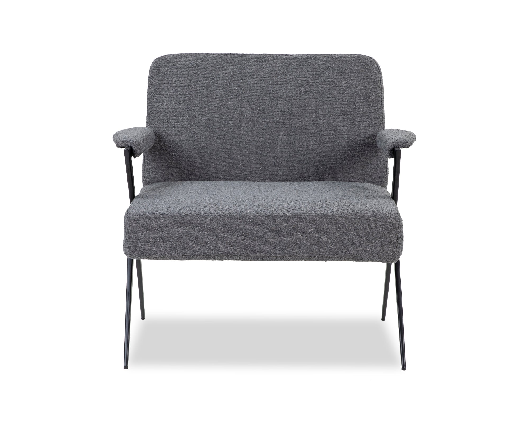 Ponti Occasional Chair  -  Boucle Graphic Grey