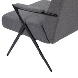 Ponti Occasional Chair  -  Boucle Graphic Grey