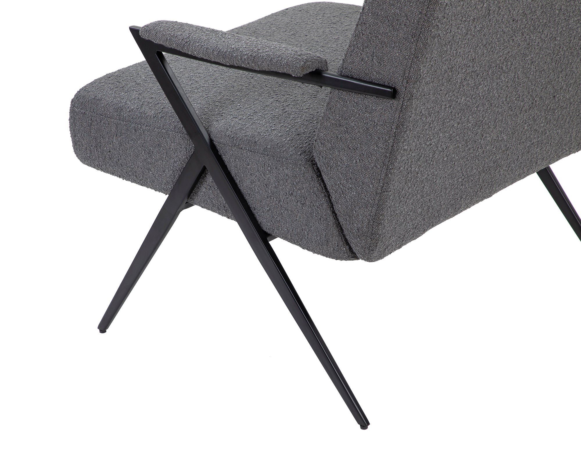 Ponti Occasional Chair  -  Boucle Graphic Grey