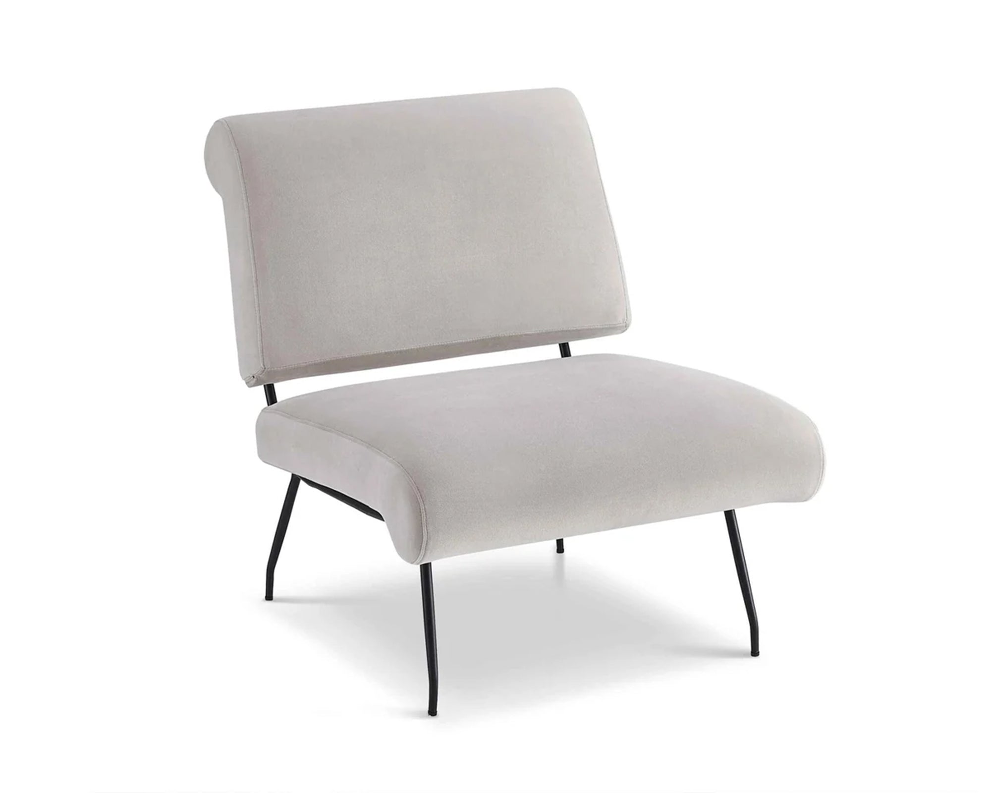 Liang & Eimil Abacus Occasional Chair - Gainsborough Ash Grey velvet