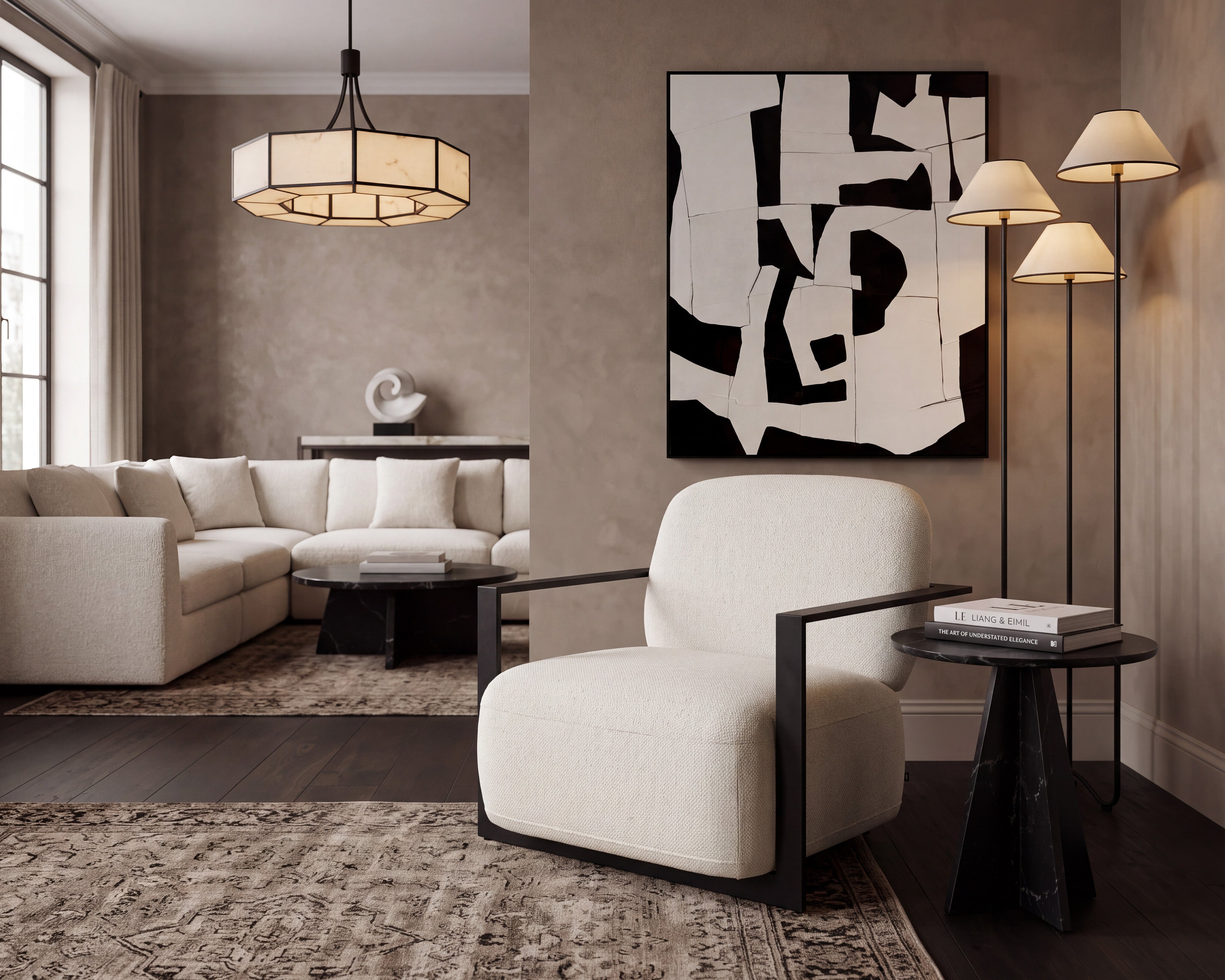 Liang & Eimil Archivolto Occasional Chair in Pilman Beige