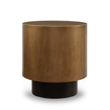 Liang & Eimil Aldo Side Table – Steel Hairline Bronze & Satin Black