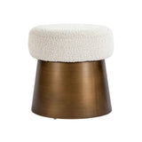 Liang & Eimil Cyrus Stool in Boucle Sand and Bronze
