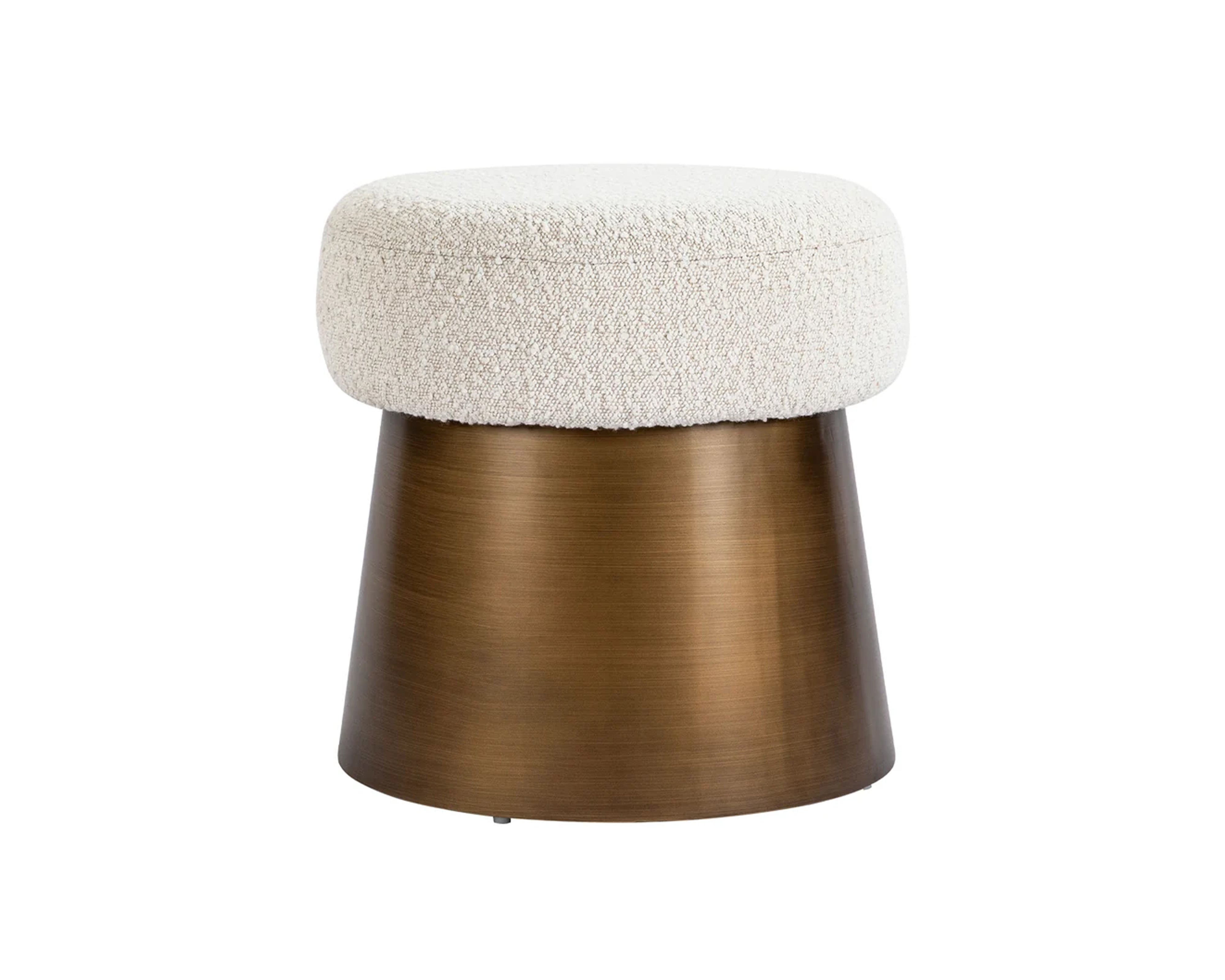 Liang & Eimil Cyrus Stool in Boucle Sand and Bronze