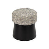 Liang & Eimil Cyrus Stool in Sherpa Grey and Matt Black