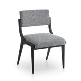 Miami Dining Chair  -  Cordoba Speckle Grey & Matt Black