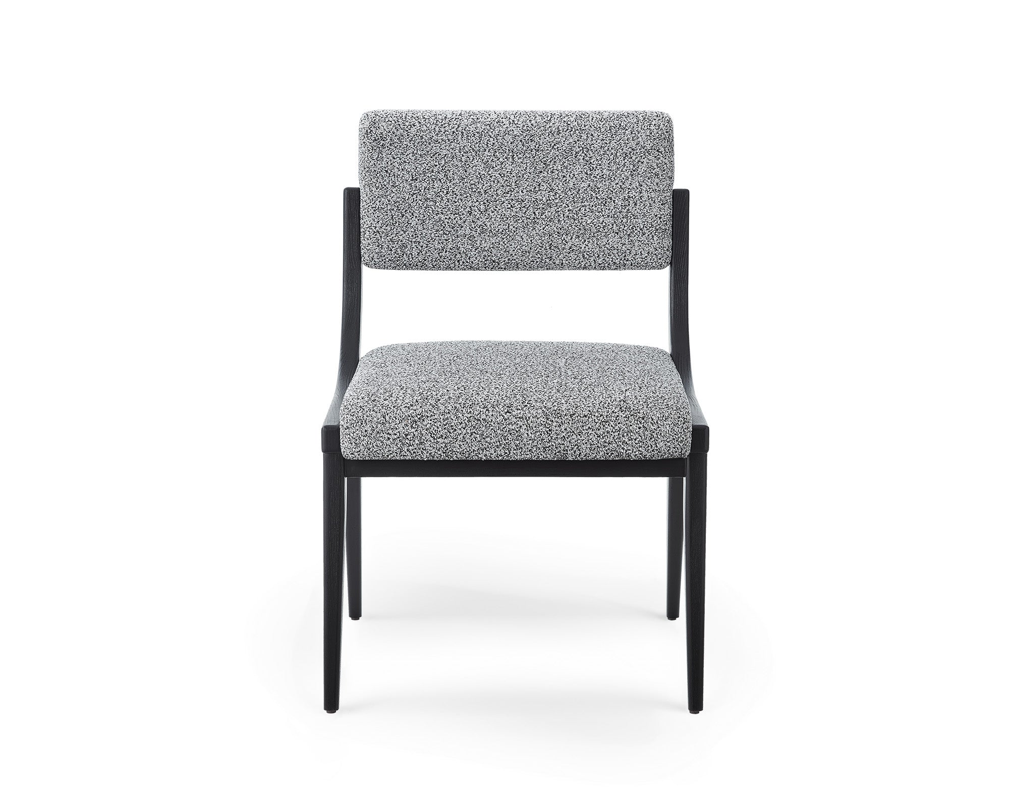 Miami Dining Chair  -  Cordoba Speckle Grey & Matt Black