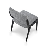 Miami Dining Chair  -  Cordoba Speckle Grey & Matt Black
