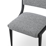 Miami Dining Chair  -  Cordoba Speckle Grey & Matt Black
