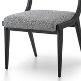 Miami Dining Chair  -  Cordoba Speckle Grey & Matt Black