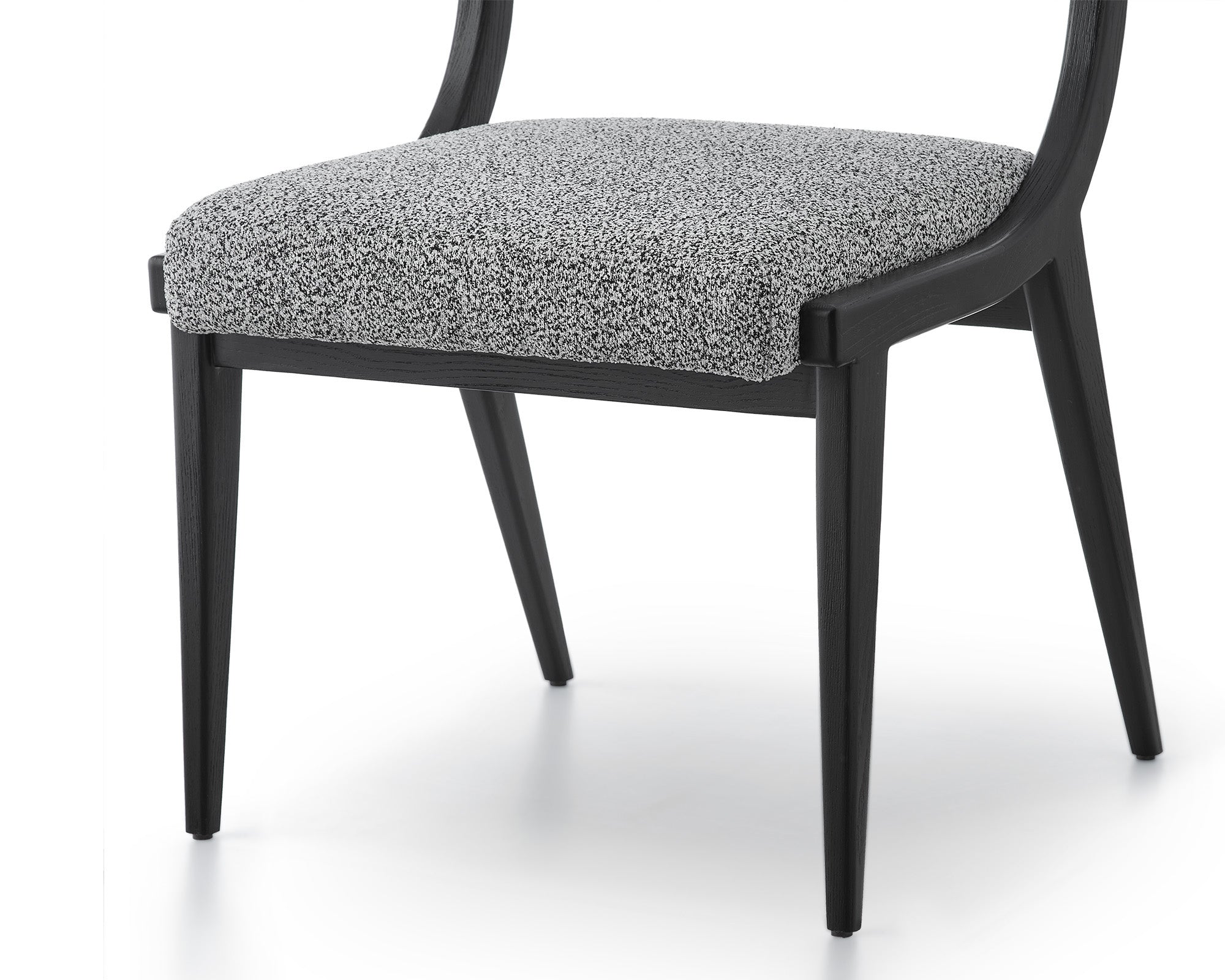 Miami Dining Chair  -  Cordoba Speckle Grey & Matt Black
