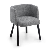 Ethis Dining Chair  -   Speckle Grey/Matt Black
