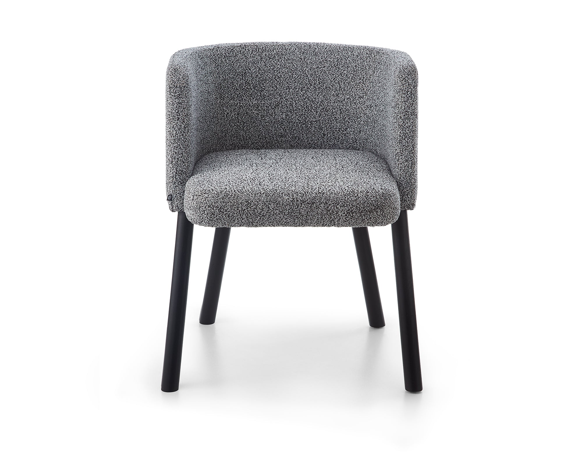 Ethis Dining Chair  -   Speckle Grey/Matt Black