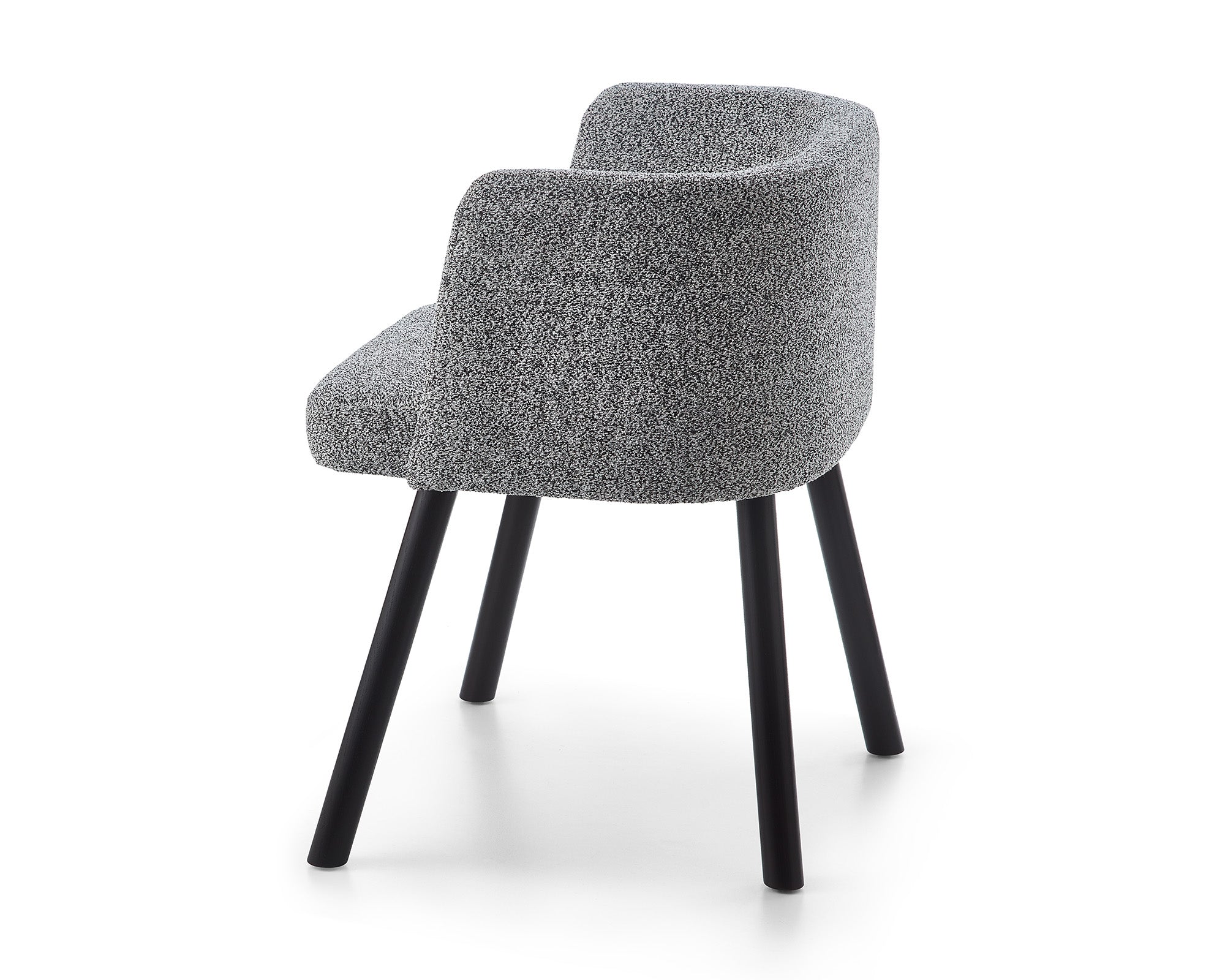 Ethis Dining Chair  -   Speckle Grey/Matt Black