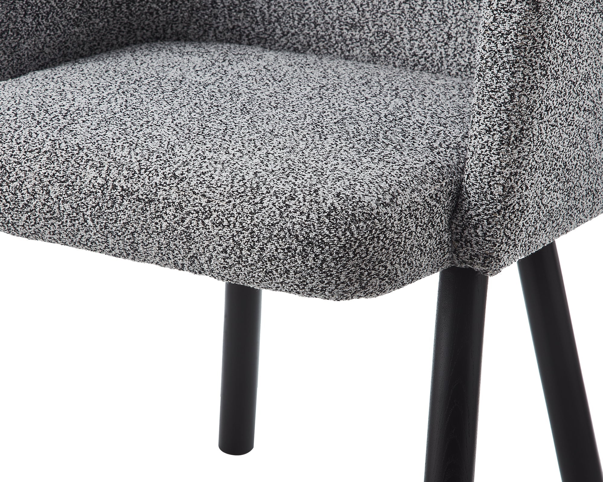 Ethis Dining Chair  -   Speckle Grey/Matt Black