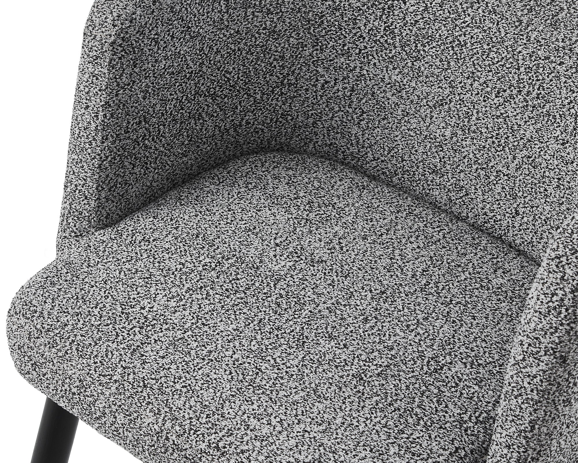 Ethis Dining Chair  -   Speckle Grey/Matt Black