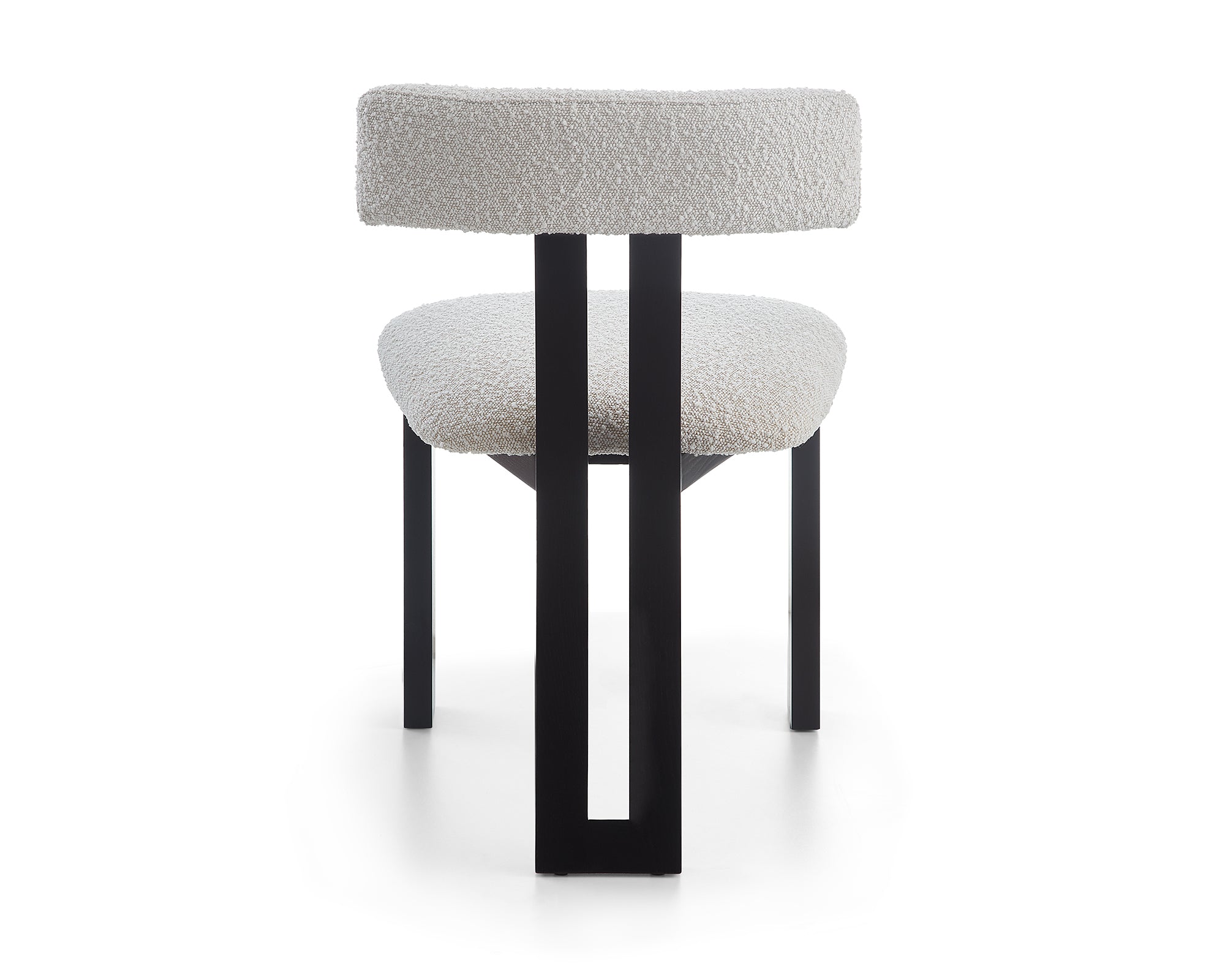 Tauron Dining Chair  -  Boucle Sand/Matt Black