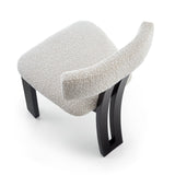 Tauron Dining Chair  -  Boucle Sand/Matt Black