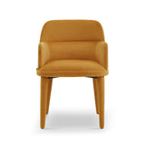 Diva Dining Chair with Arms  -  Megan Mustard