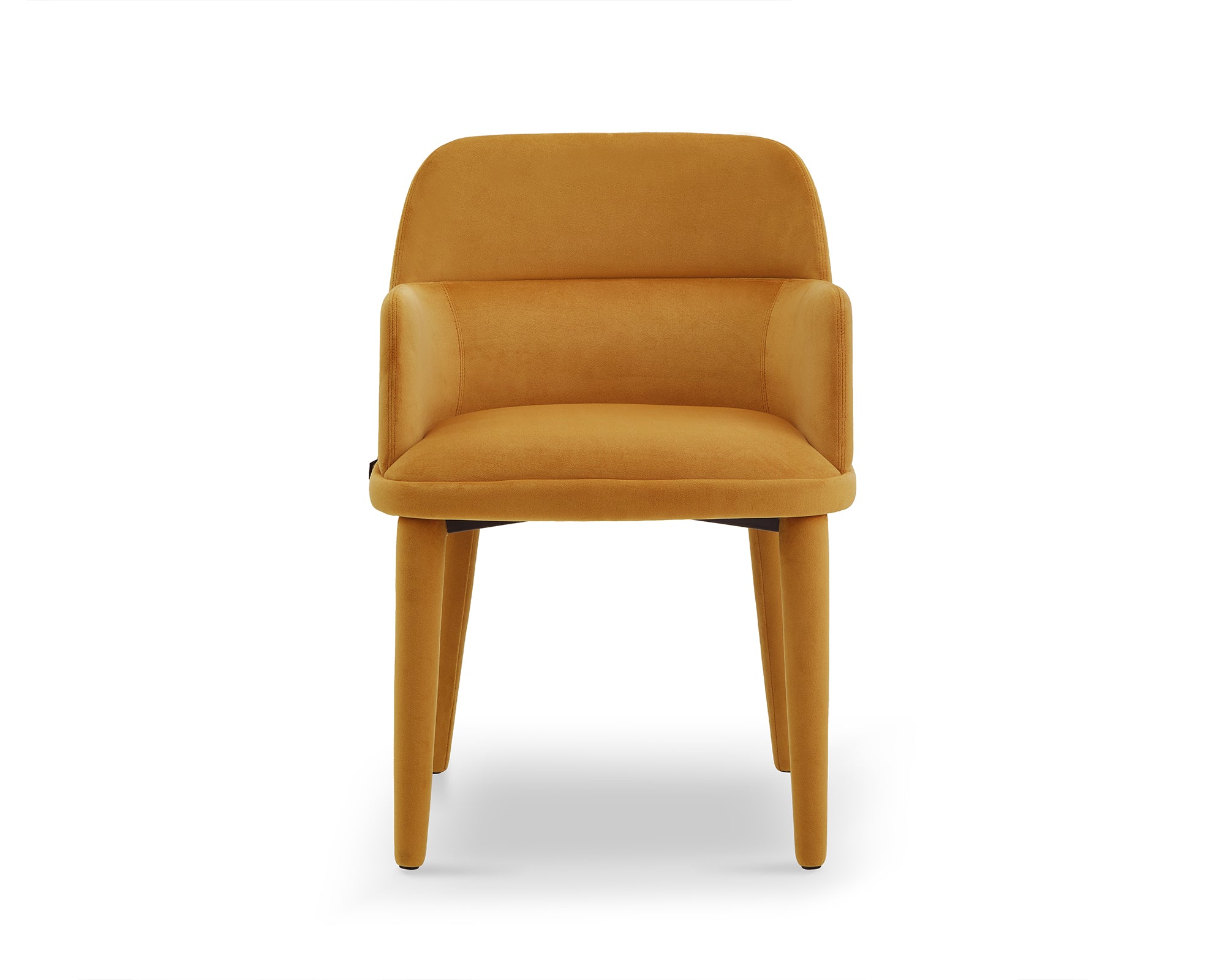 Diva Dining Chair with Arms  -  Megan Mustard