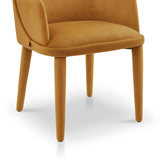 Diva Dining Chair with Arms  -  Megan Mustard