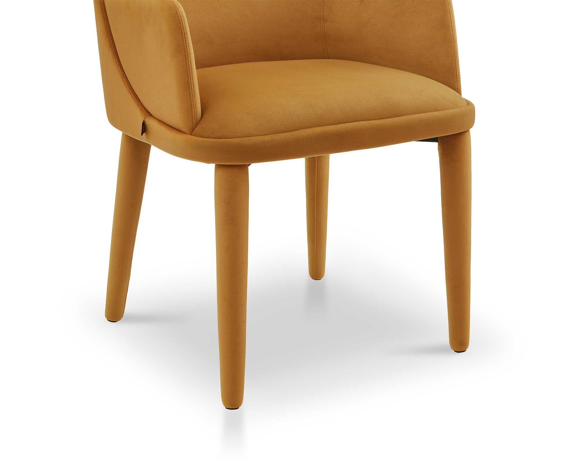 Diva Dining Chair with Arms  -  Megan Mustard