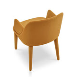 Diva Dining Chair with Arms  -  Megan Mustard