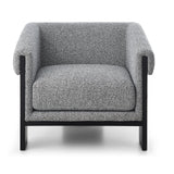 Maplin Occasional Chair  -   Speckle Grey/Matt Black
