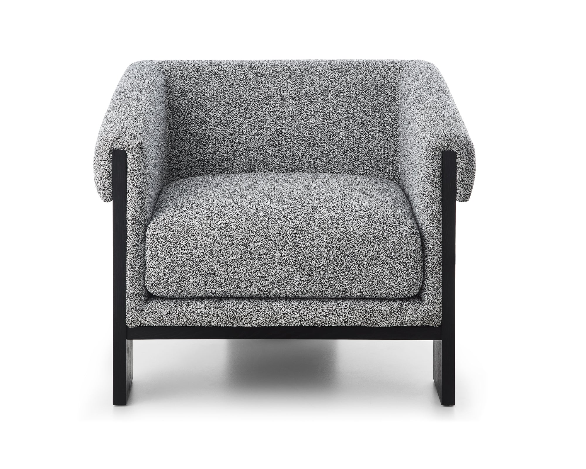 Maplin Occasional Chair  -   Speckle Grey/Matt Black