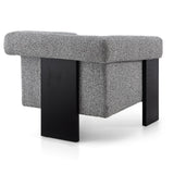 Maplin Occasional Chair  -   Speckle Grey/Matt Black
