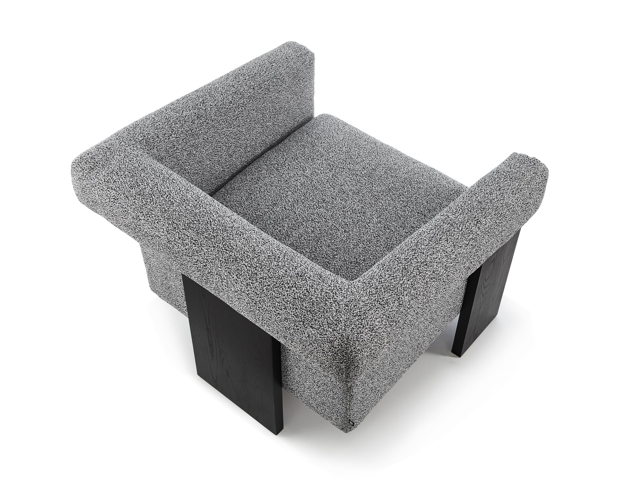 Maplin Occasional Chair  -   Speckle Grey/Matt Black