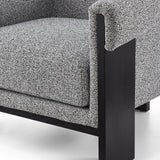 Maplin Occasional Chair  -   Speckle Grey/Matt Black