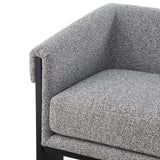 Maplin Occasional Chair  -   Speckle Grey/Matt Black