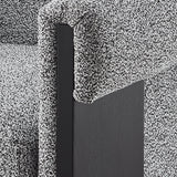 Maplin Occasional Chair  -   Speckle Grey/Matt Black