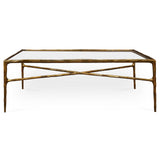 Liang & Eimil Cobra Coffee Table – Textured Antique Brass and Glass
