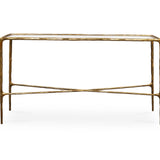 Liang & Eimil Cobra Console Table – Textured Antique Brass and Glass
