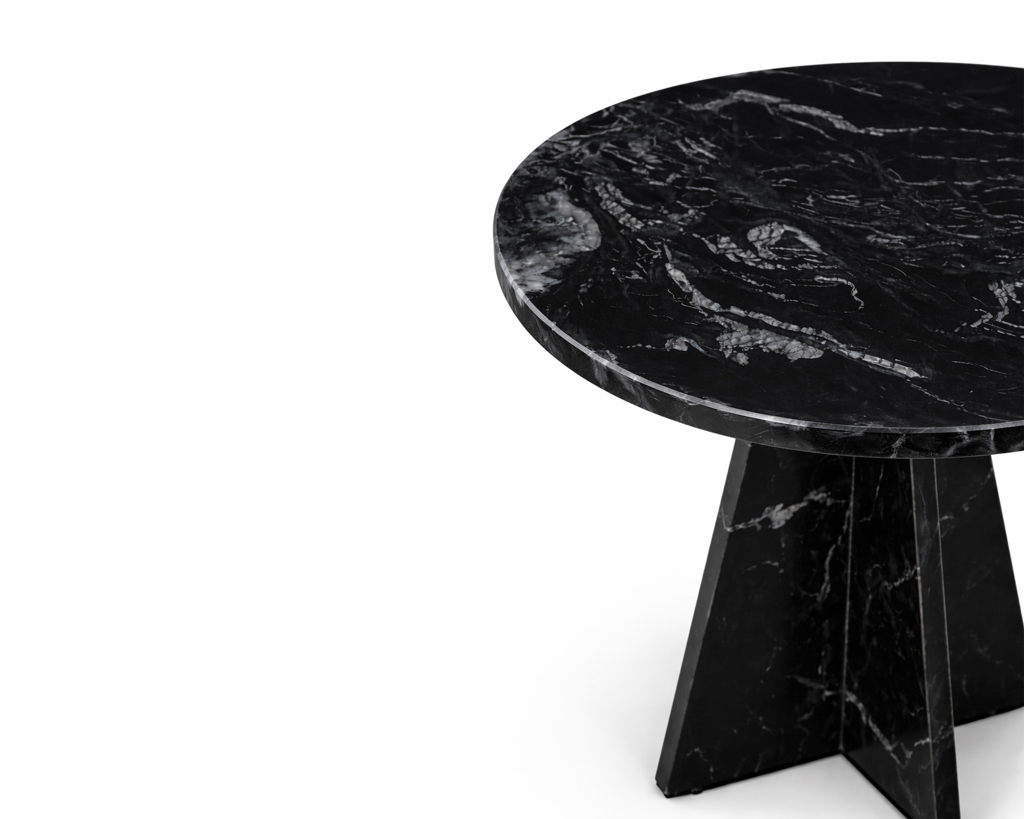 Liang & Eimil Rodes Side Table - Black Fantasy Marble