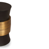 Abasi Side Table - Dark Bronze/Antique Brass