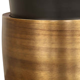 Abasi Side Table - Dark Bronze/Antique Brass