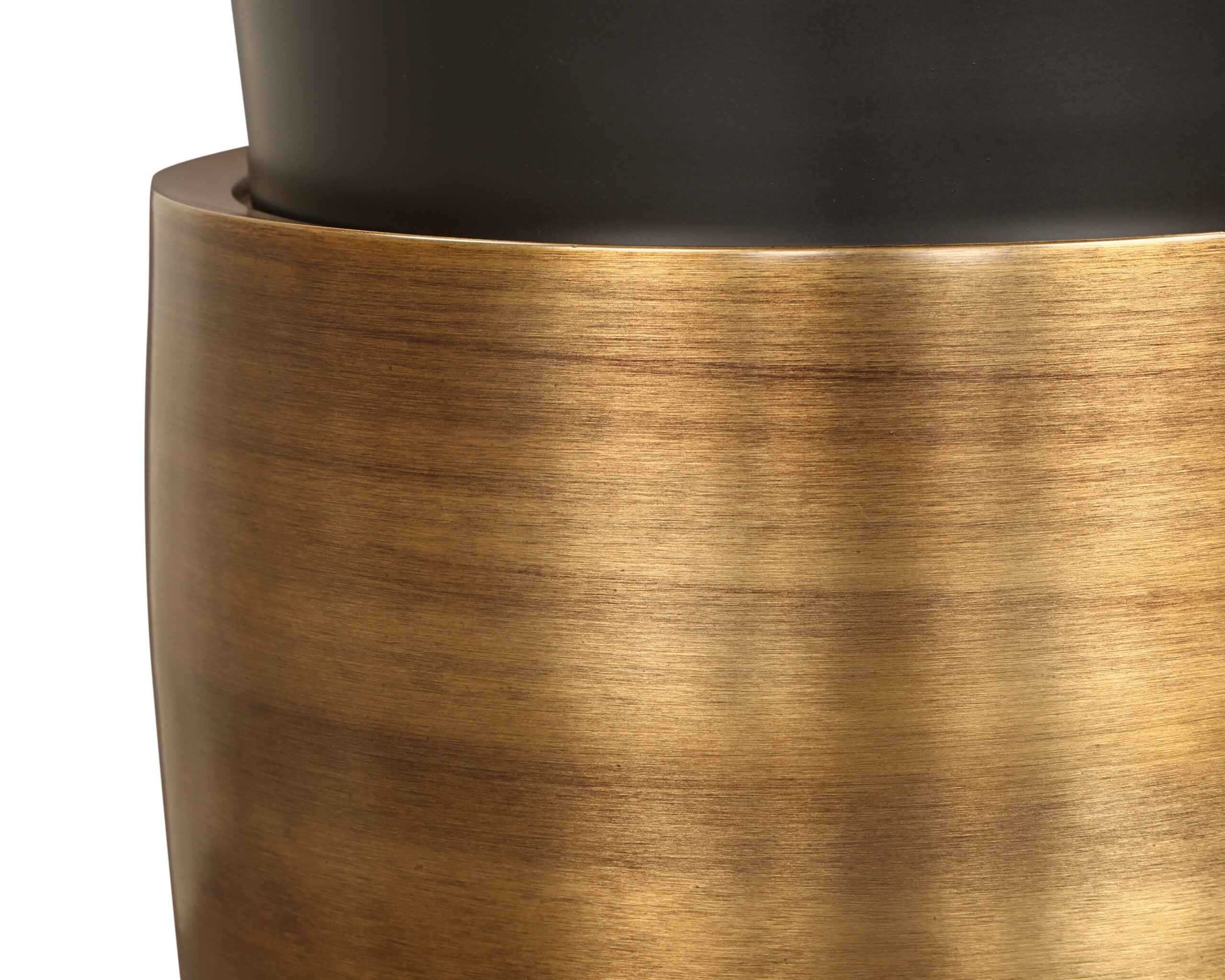 Abasi Side Table - Dark Bronze/Antique Brass