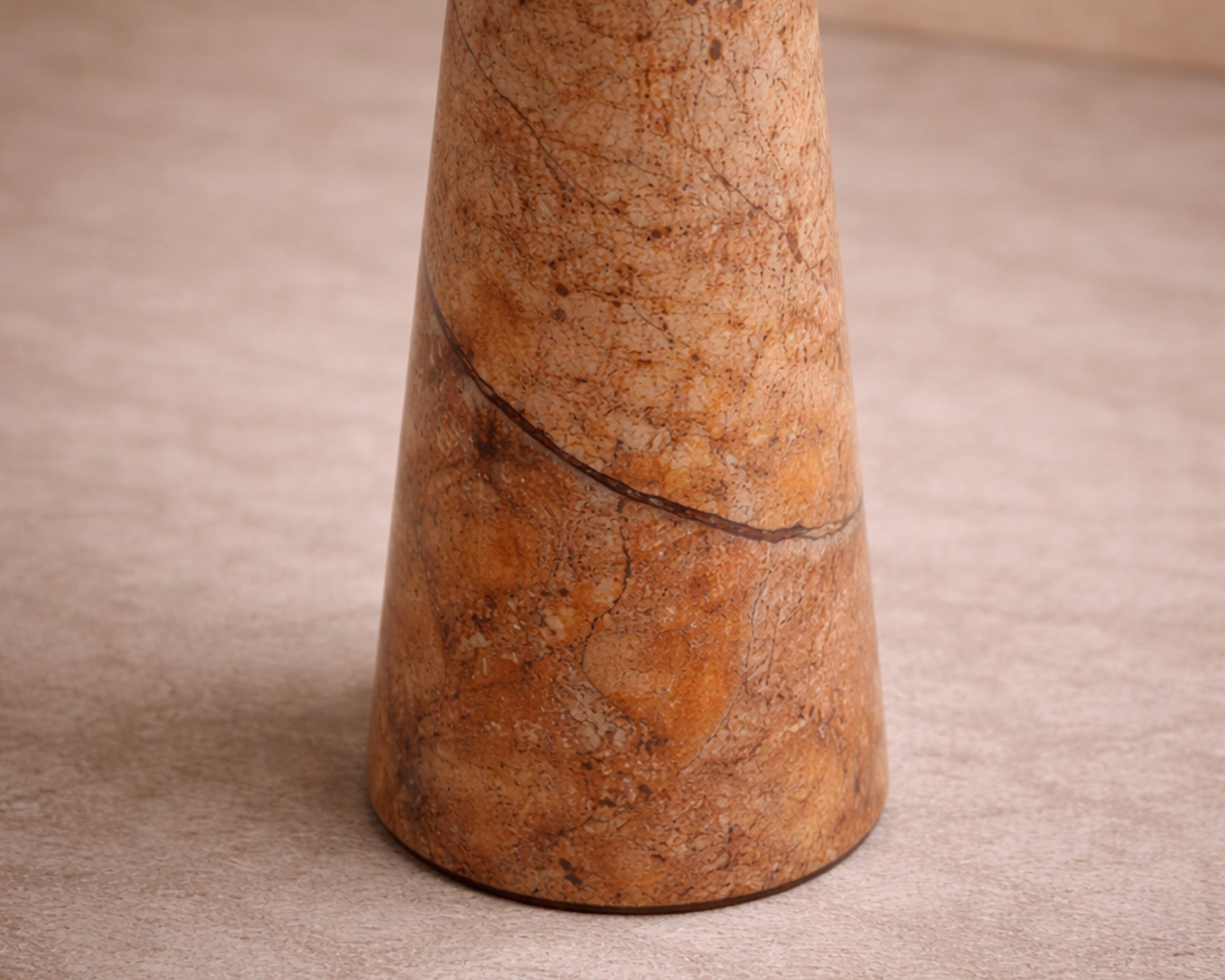 Liang & Eimil Hermes Side Table - Brown Marble