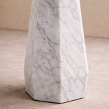 Liang & Eimil Hexagon Side Table - White Lady Marble