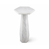Liang & Eimil Hexagon Side Table - White Lady Marble