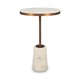 Liang & Eimil Notto Side Table (Set of 2) – White Marble & Antique Bronze